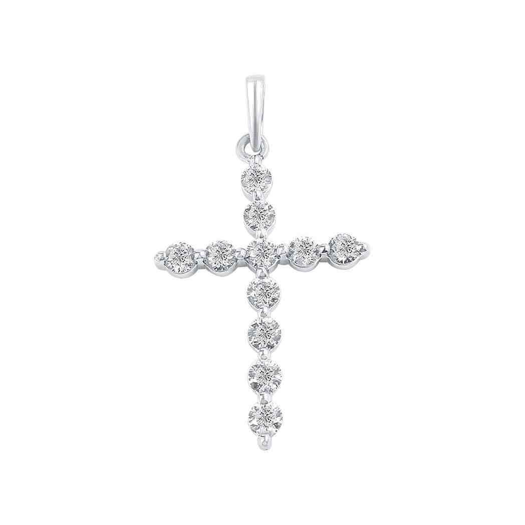 Cross Diamond Pendant PD31003A